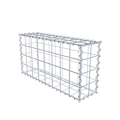 Gabion 80 cm x 40 cm x 20 cm (L x H x P), mailles 10 cm x 10 cm, spirale
