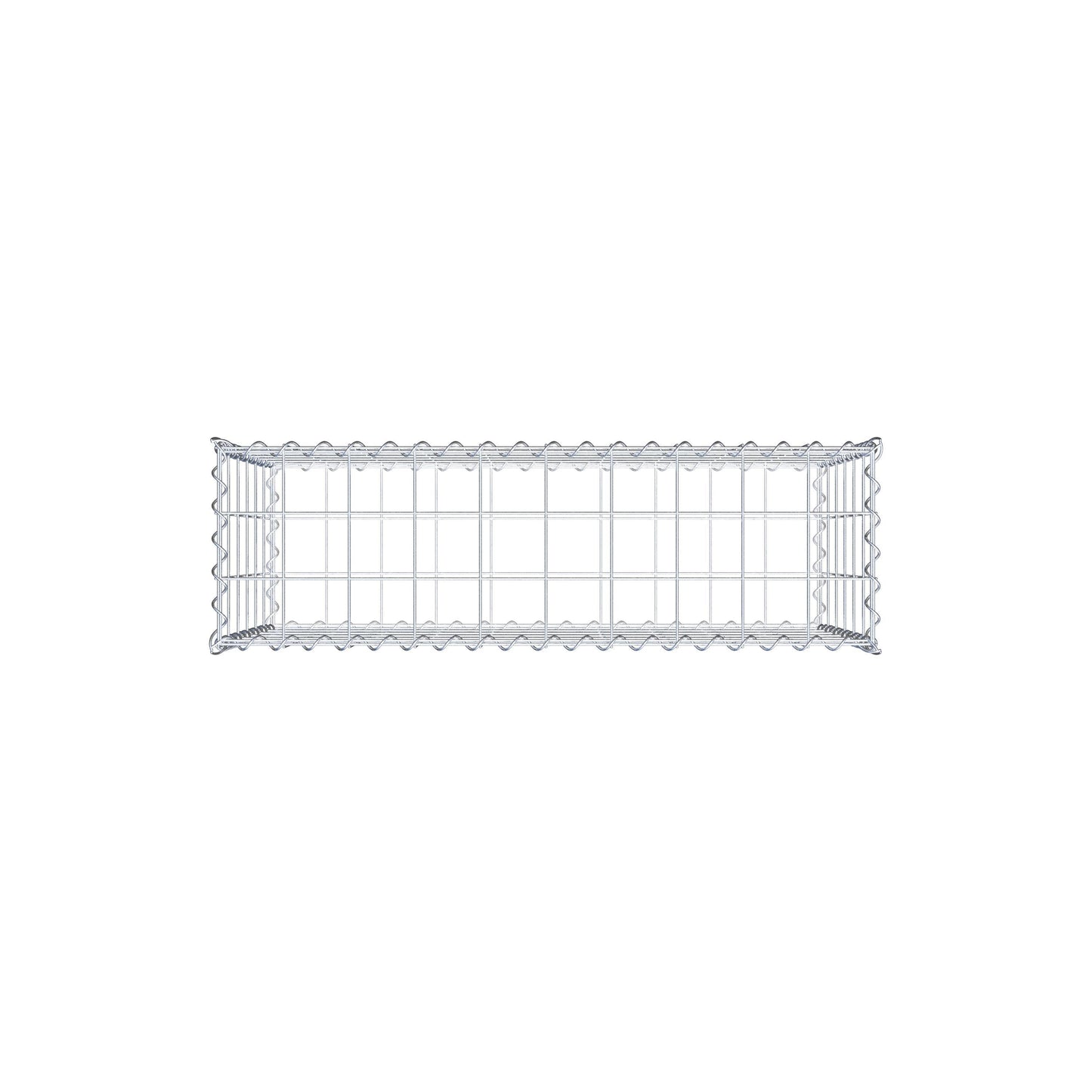 Gabion 100 cm x 60 cm x 30 cm (L x H x D), mesh size 10 cm x 10 cm, spiral