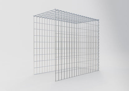 Grown-on gabion type 4 100 cm x 90 cm x 50 cm (L x H x D), mesh size 5 cm x 10 cm, spiral