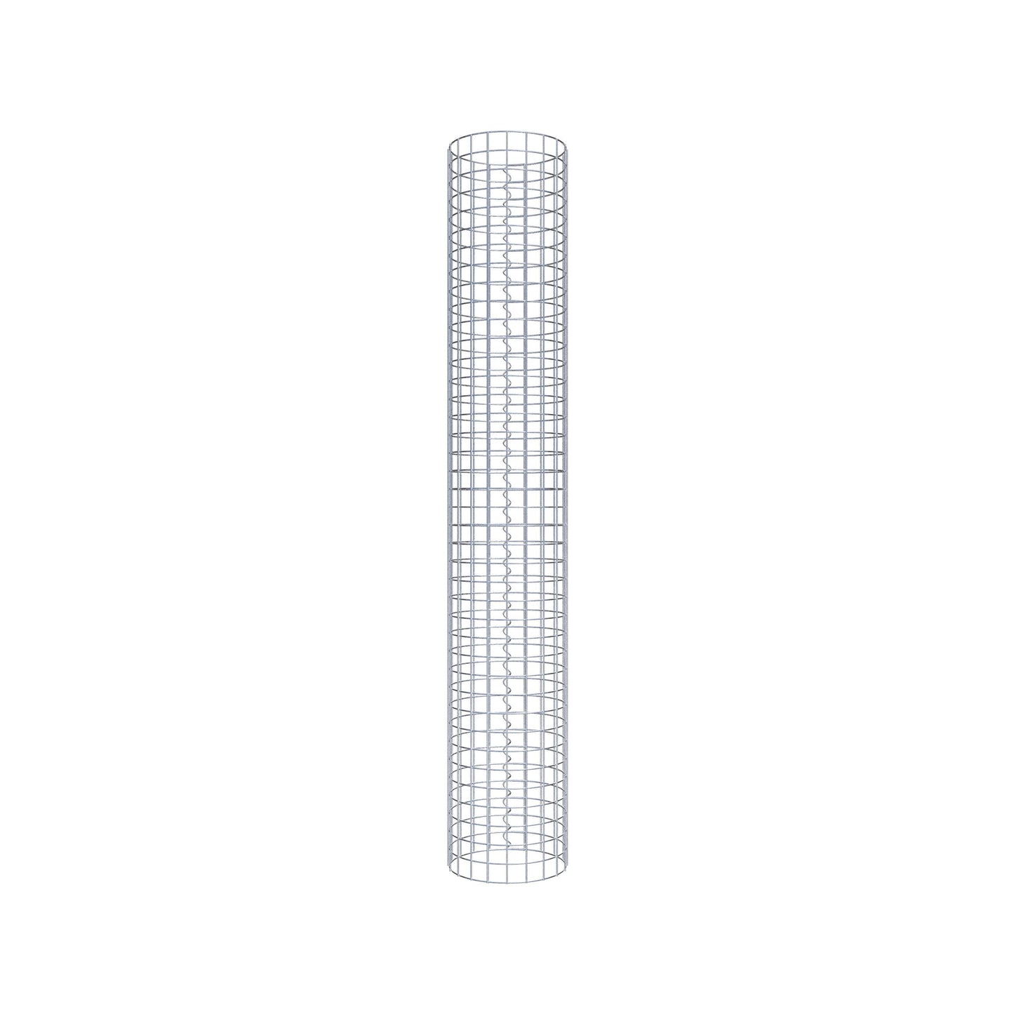 Gabionpelare rund 32 cm diameter, 200 cm höjd, maskstorlek 5 cm x 5 cm