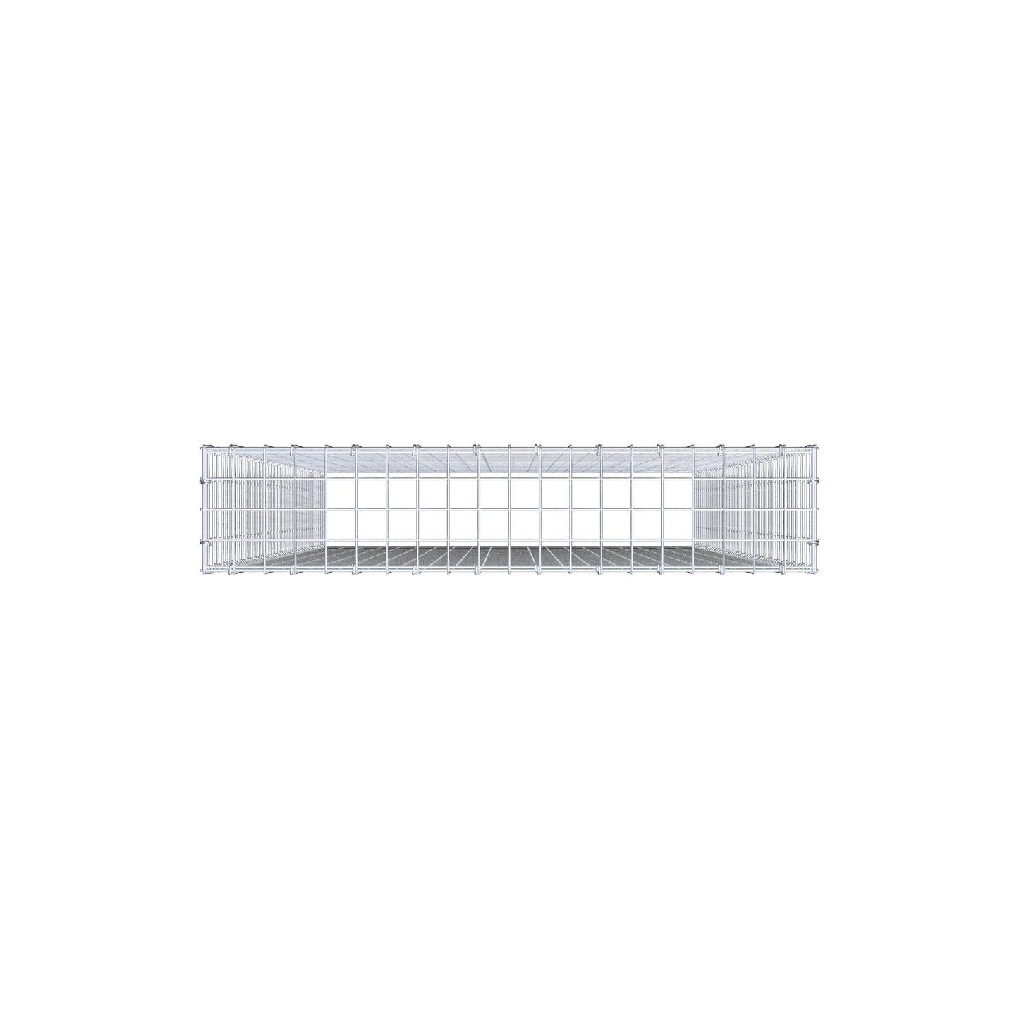 Mounted gabion type 3 200 cm x 100 cm x 20 cm (L x H x D), mesh size 5 cm x 5 cm, C-ring