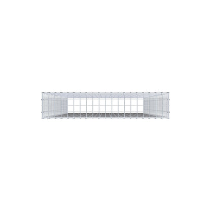 Mounted gabion type 3 200 cm x 100 cm x 20 cm (L x H x D), mesh size 5 cm x 5 cm, C-ring