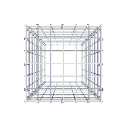 Anbaugabione Typ 3 100 cm x 30 cm x 30 cm (L x H x T), Maschenweite 5 cm x 10 cm, C-Ring