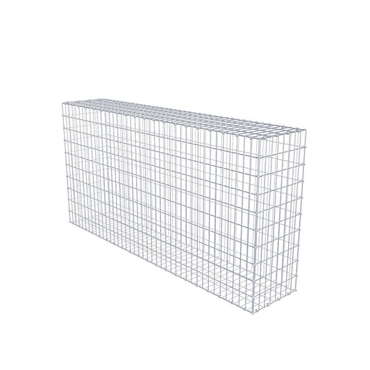 Gabion 200 cm x 100 cm x 40 cm (L x H x D), mesh size 5 x 10 cm, spiral ring
