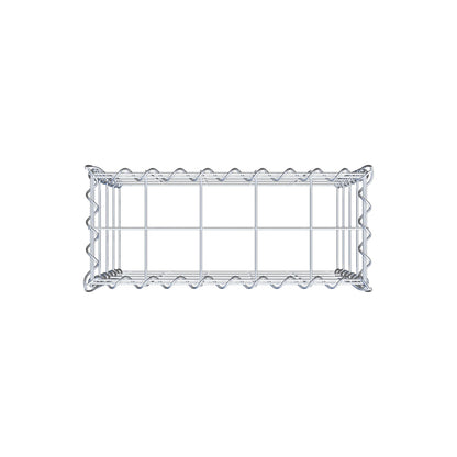 Gabion rapporté type 3 50 cm x 40 cm x 20 cm (L x H x P), mailles 10 cm x 10 cm, spirale
