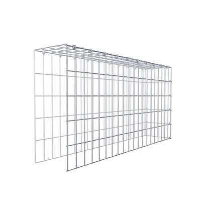 Fourche rapportée type 4 100 cm x 50 cm x 20 cm (L x H x P), maille 5 cm x 10 cm, anneau en C