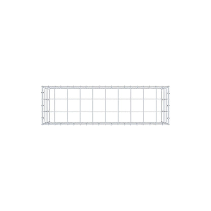Mounted gabion type 3 100 cm x 40 cm x 30 cm (L x H x D), mesh size 10 cm x 10 cm, C-ring