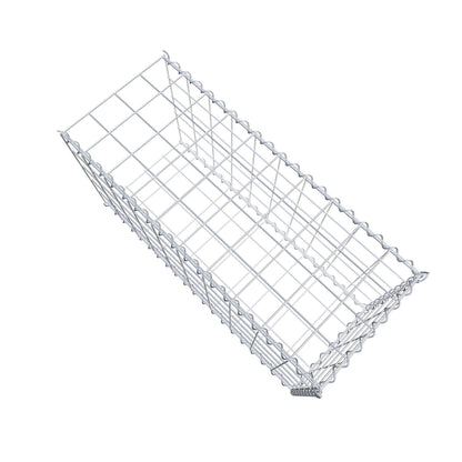 Gabião tipo 2 100 cm x 50 cm x 40 cm (C x A x P), malhagem 10 cm x 10 cm, espiral