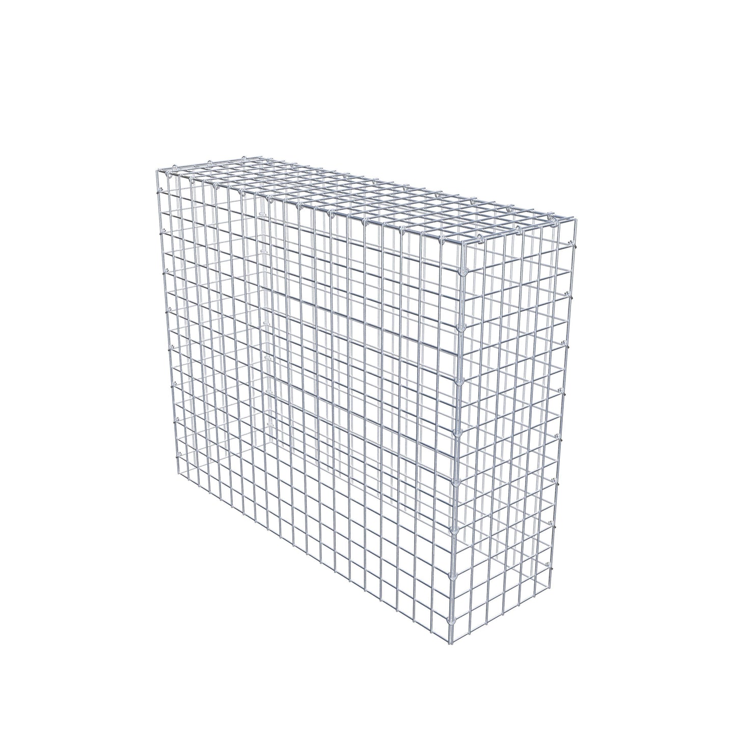 Gavión complementario de tipo 3 100 cm x 80 cm x 30 cm (largo x alto x fondo), malla 5 cm x 5 cm, anillo en C