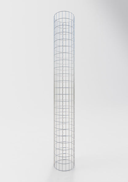 Gabionsøjle ca. 32 cm diameter, 230 cm højde, maskestørrelse 5 cm x 10 cm