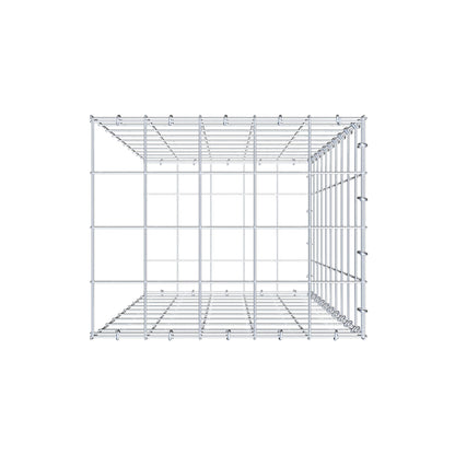 Mounted gabion type 2 100 cm x 50 cm x 40 cm (L x H x D), mesh size 10 cm x 10 cm, C-ring