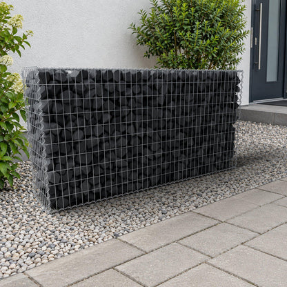 Gabbione 200 cm x 100 cm x 40 cm (L x H x P), maglia 5 cm x 10 cm, spirale