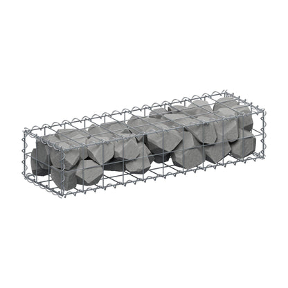 Gabion 100 cm x 20 cm x 30 cm (L x H x D), mesh size 10 cm x 10 cm, spiral