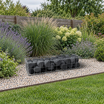 Gabion 100 cm x 20 cm x 30 cm (L x H x D), mesh size 10 cm x 10 cm, spiral