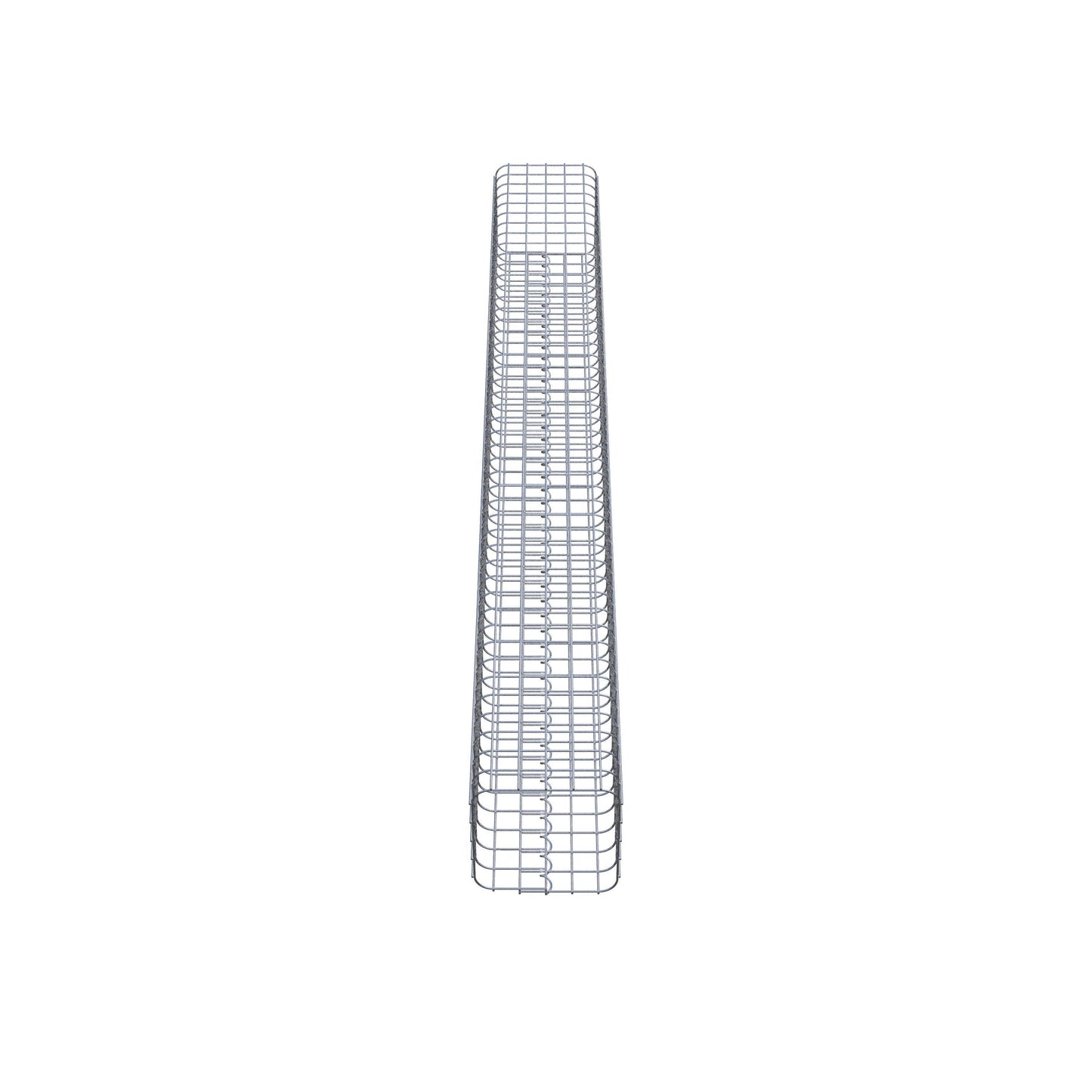 Colonna di gabbioni angolare 27 cm x 27 cm, 230 cm di altezza, MW 5 cm x 5 cm