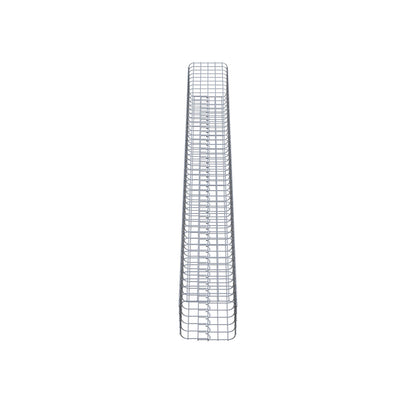 Colonna di gabbioni angolare 27 cm x 27 cm, 230 cm di altezza, MW 5 cm x 5 cm