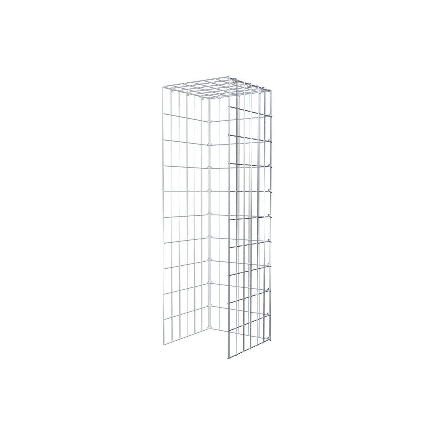 Gabião Tipo 4 100 cm x 30 cm x 30 cm (C x A x P), malhagem 5 cm x 10 cm, anel C