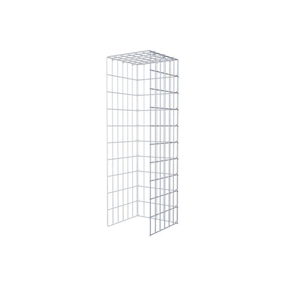 Gabião Tipo 4 100 cm x 30 cm x 30 cm (C x A x P), malhagem 5 cm x 10 cm, anel C