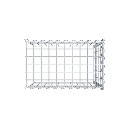 Grown-on gabion type 4 50 cm x 50 cm x 30 cm (L x H x D), mesh size 5 cm x 10 cm, spiral