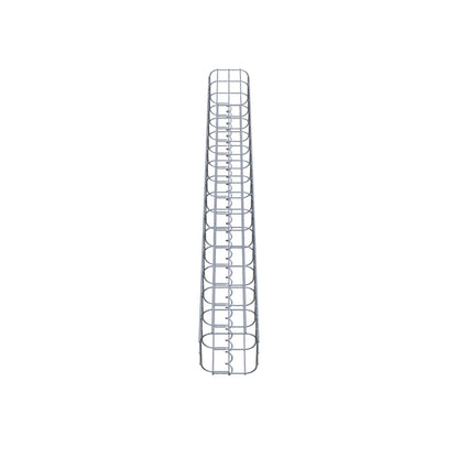 Gabionsøjle firkantet 17 cm x 17 cm, 160 cm højde, MW 5 cm x 10 cm
