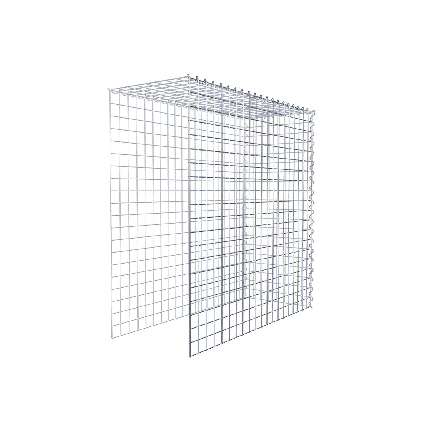 Grown-on gabion type 4 100 cm x 100 cm x 40 cm (L x H x D), mesh size 5 cm x 5 cm, spiral