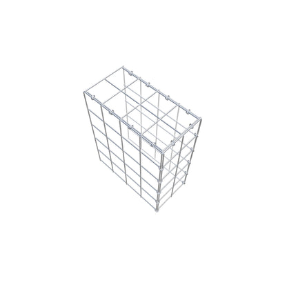 Mounted gabion type 4 50 cm x 40 cm x 20 cm (L x H x D), mesh size 10 cm x 10 cm, C-ring