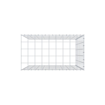 Mounted gabion type 4 100 cm x 90 cm x 50 cm (L x H x D), mesh size 10 cm x 10 cm, C-ring