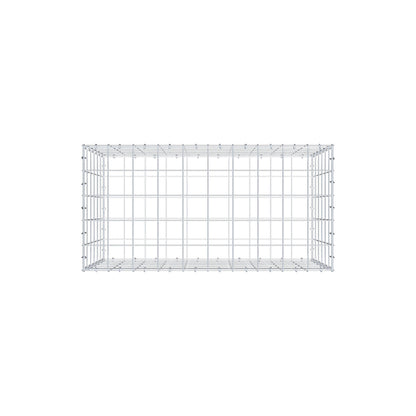 Gabion 100 cm x 60 cm x 50 cm (L x H x D), mesh size 10 cm x 10 cm, C-ring