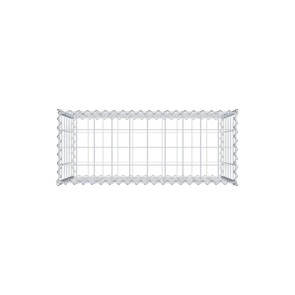 Gabbione 100 cm x 60 cm x 40 cm (L x H x P), maglia 10 cm x 10 cm, spirale