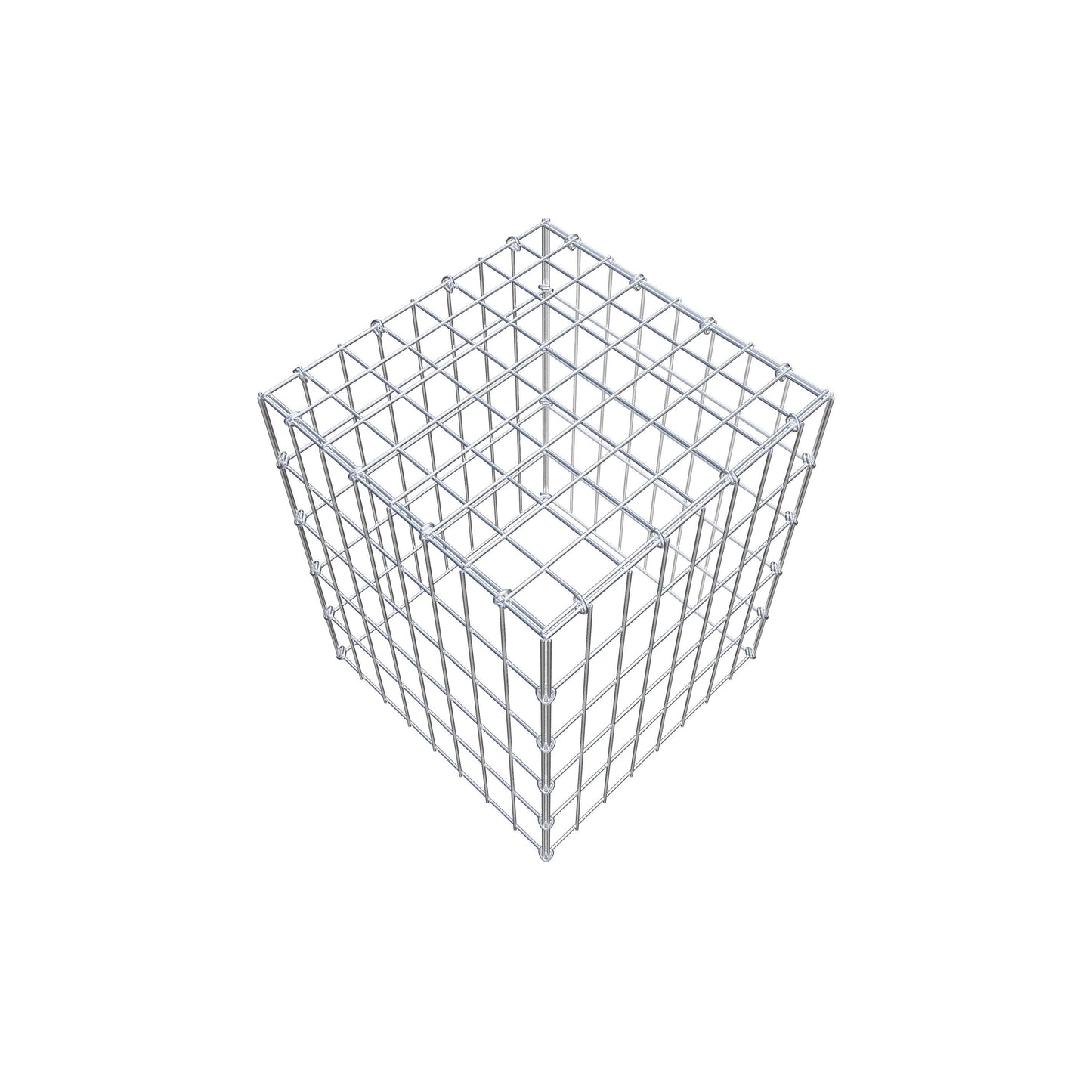 Mounted gabion type 3 50 cm x 40 cm x 40 cm (L x H x D), mesh size 5 cm x 10 cm, C-ring