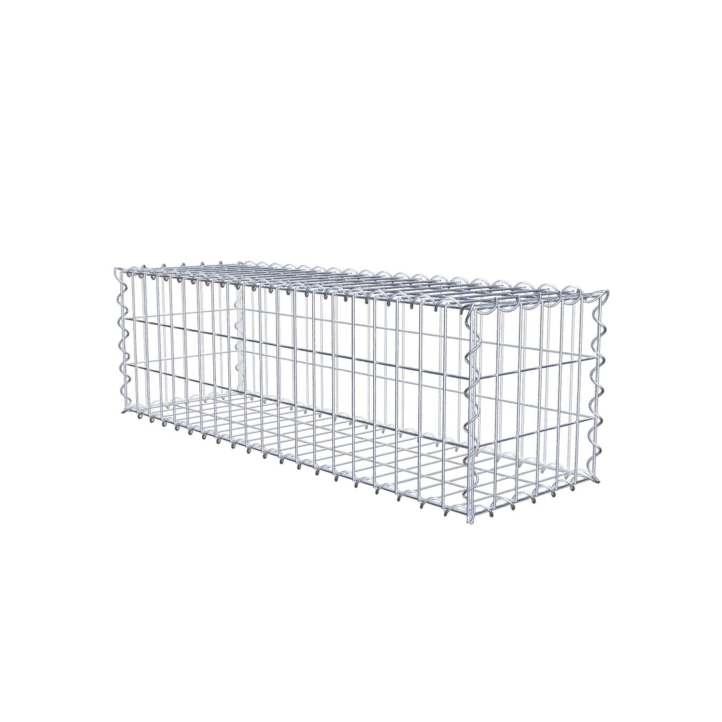 Gabion 100 cm x 30 cm x 30 cm (L x H x D), mesh size 5 cm x 10 cm, spiral