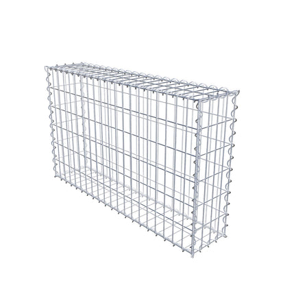 Gabione 100 cm x 60 cm x 20 cm (L x H x T), Maschenweite 5 cm x 10 cm, Spirale