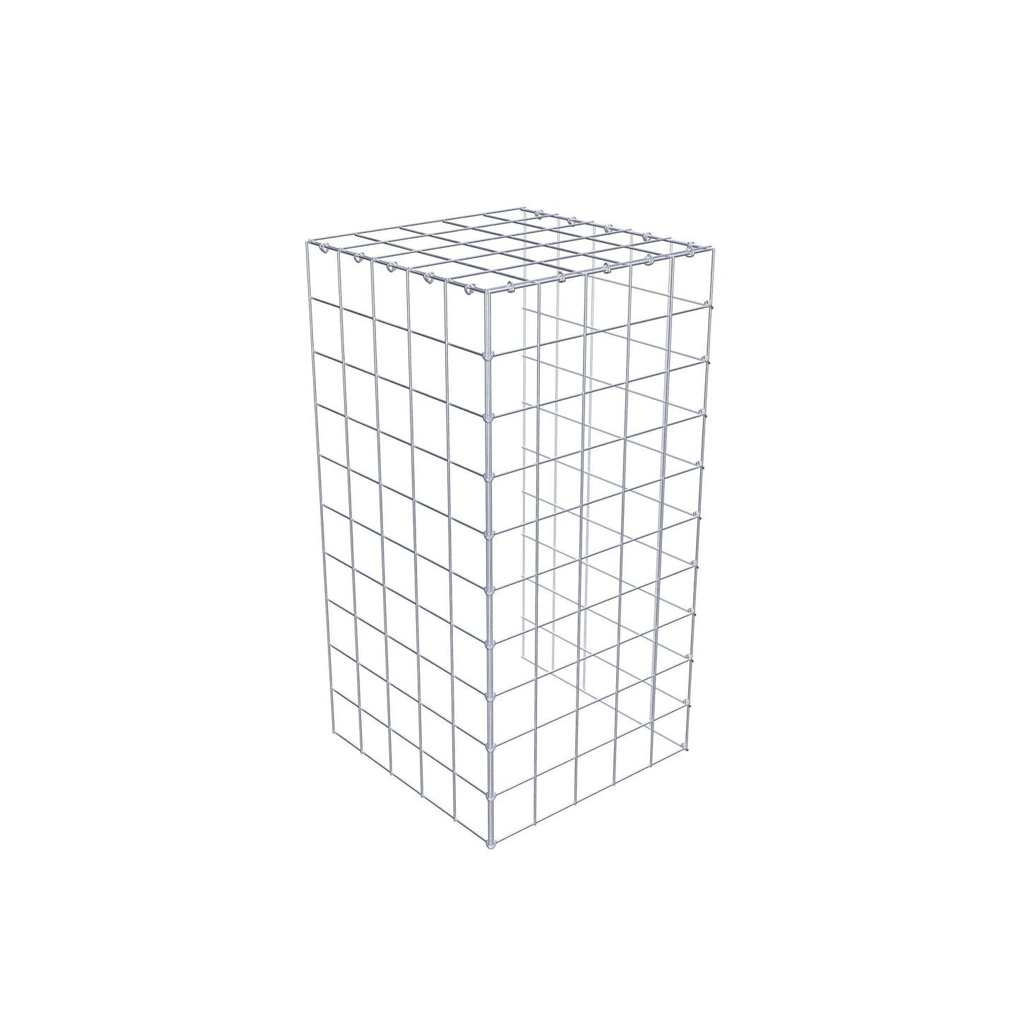Gabião tipo 4 100 cm x 50 cm x 50 cm (C x A x P), malhagem 10 cm x 10 cm, anel C
