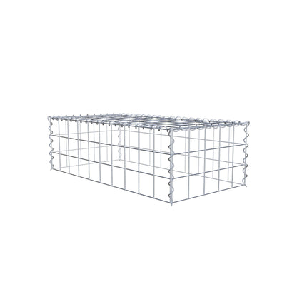Extra gabion typ 3 100 cm x 30 cm x 50 cm (L x H x D), maskstorlek 10 cm x 10 cm, spiral