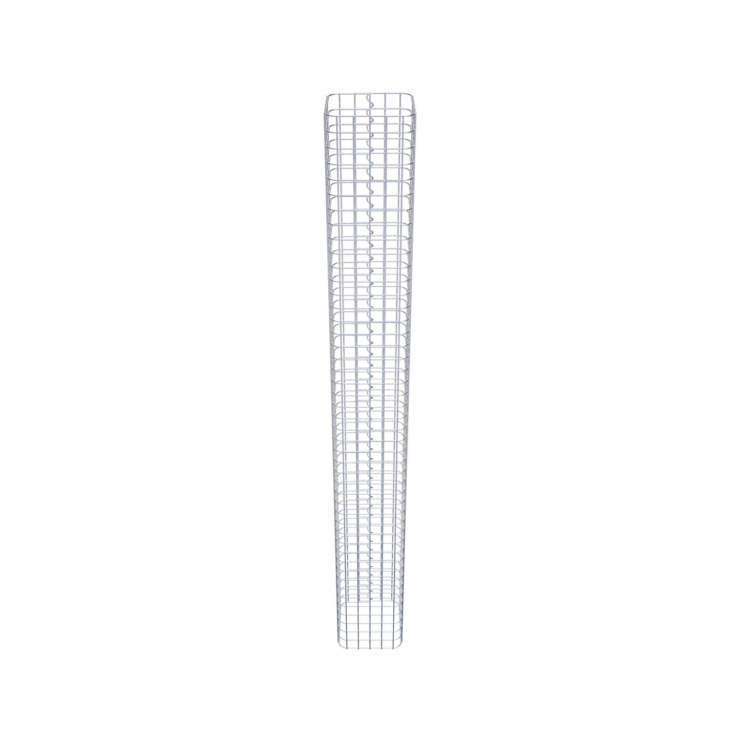 Colonna di gabbioni angolare 27 cm x 27 cm, 230 cm di altezza, MW 5 cm x 5 cm