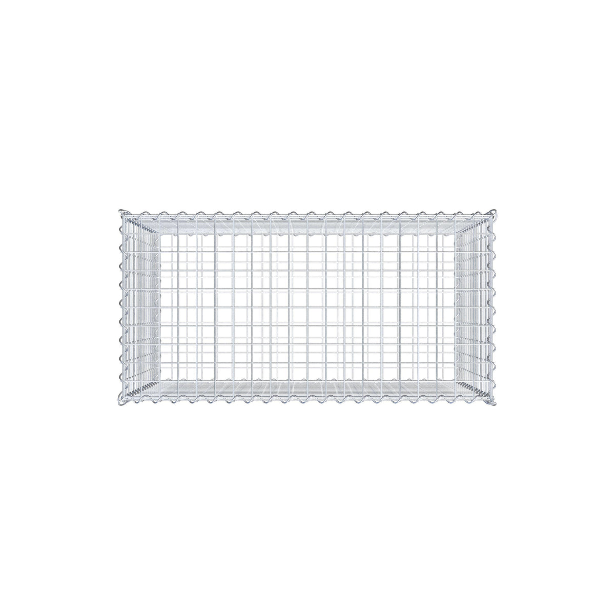 Gabião 100 cm x 70 cm x 50 cm (C x A x P), malhagem 5 cm x 5 cm, espiral