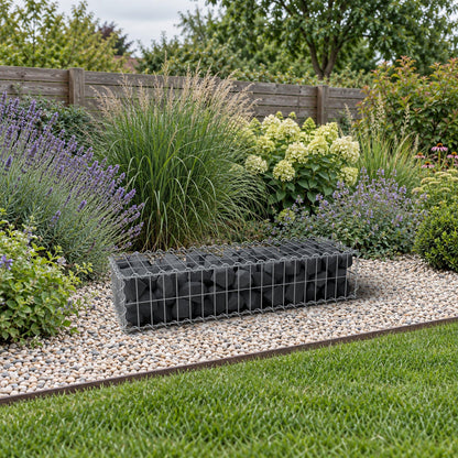 Gabion 100 cm x 20 cm x 30 cm (L x H x D), mesh size 5 cm x 10 cm, spiral