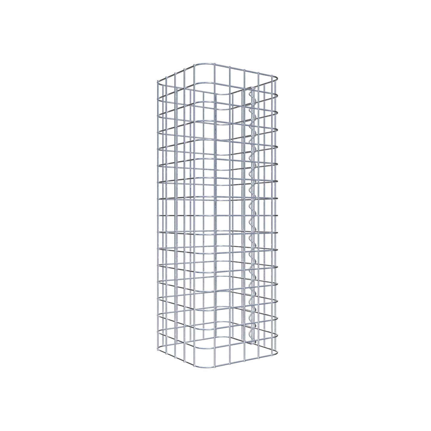 Colonne de gabion carrée 27 cm x 27 cm, hauteur 80 cm, MW 5 cm x 5 cm