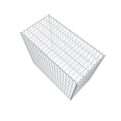 Gabion 100 cm x 90 cm x 50 cm (L x H x D), mesh size 5 cm x 10 cm, spiral