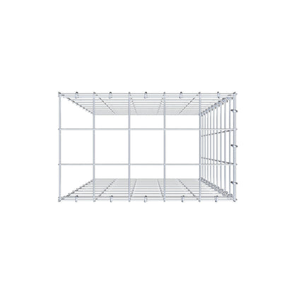 Anbaugabione Typ 4 100 cm x 50 cm x 30 cm (L x H x T), Maschenweite 10 cm x 10 cm, C-Ring