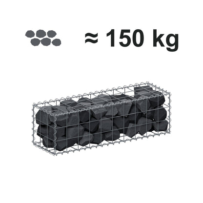 Gabion 100 cm x 30 cm x 30 cm (L x H x D), mesh size 10 cm x 10 cm, spiral