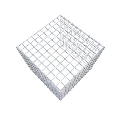 Mounted gabion type 4 50 cm x 50 cm x 50 cm (L x H x D), mesh size 5 cm x 5 cm, C-ring