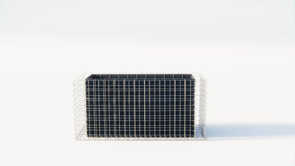 Raised bed square 130 cm x 60 cm x 60 cm (L x H x D), mesh size 5 x 10 cm, wall thickness 10 cm
