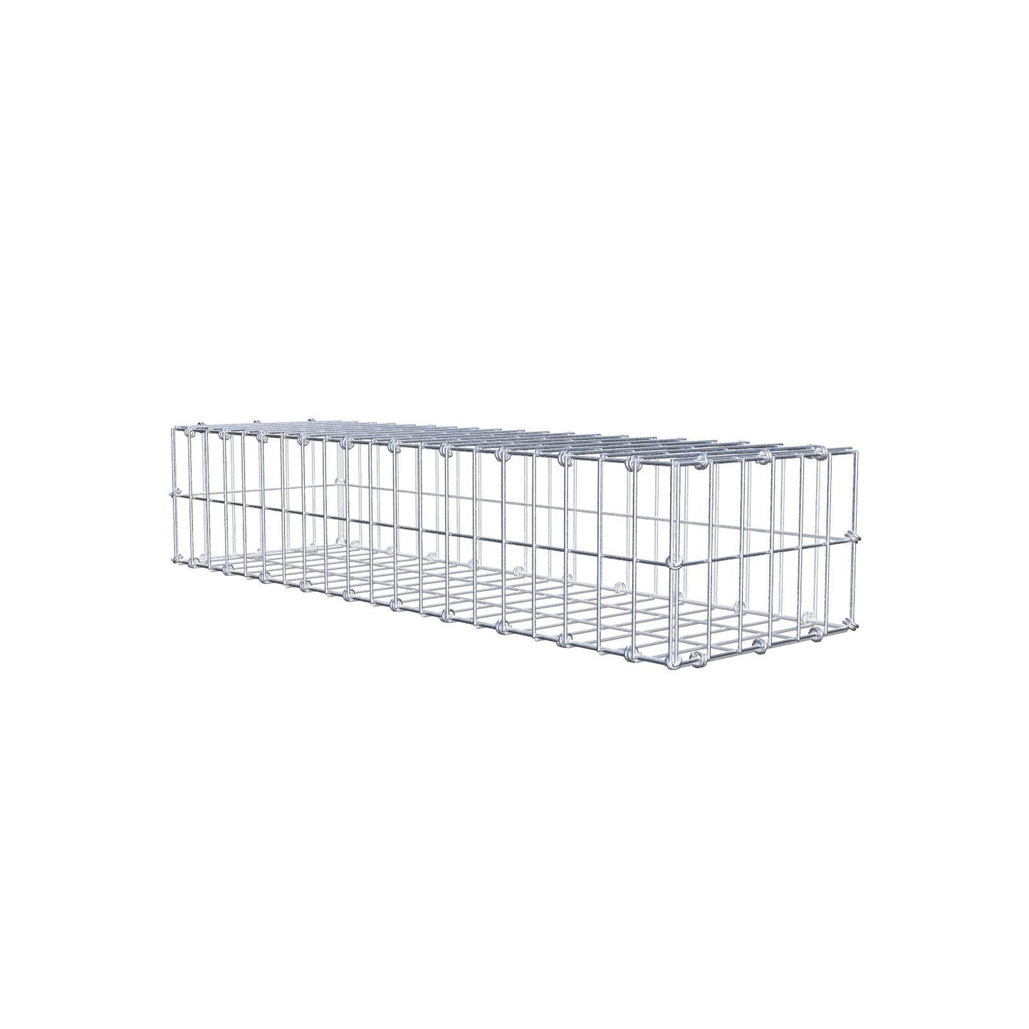 Gabion 100 cm x 20 cm x 30 cm (L x H x D), mesh size 5 x 10 cm, spiral ring