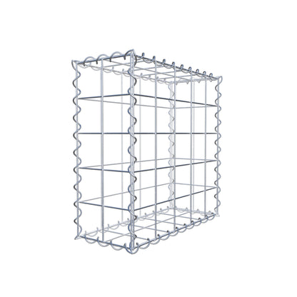 Gabione 50 cm x 50 cm x 20 cm (L x H x T), Maschenweite 10 cm x 10 cm, Spirale