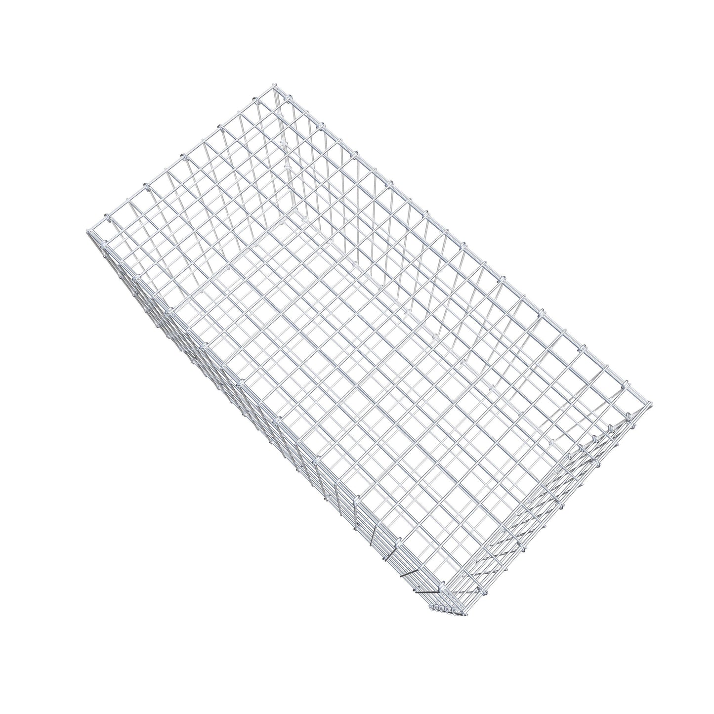 Gabião 100 cm x 50 cm x 50 cm (C x A x P), malhagem 5 cm x 10 cm, anel C