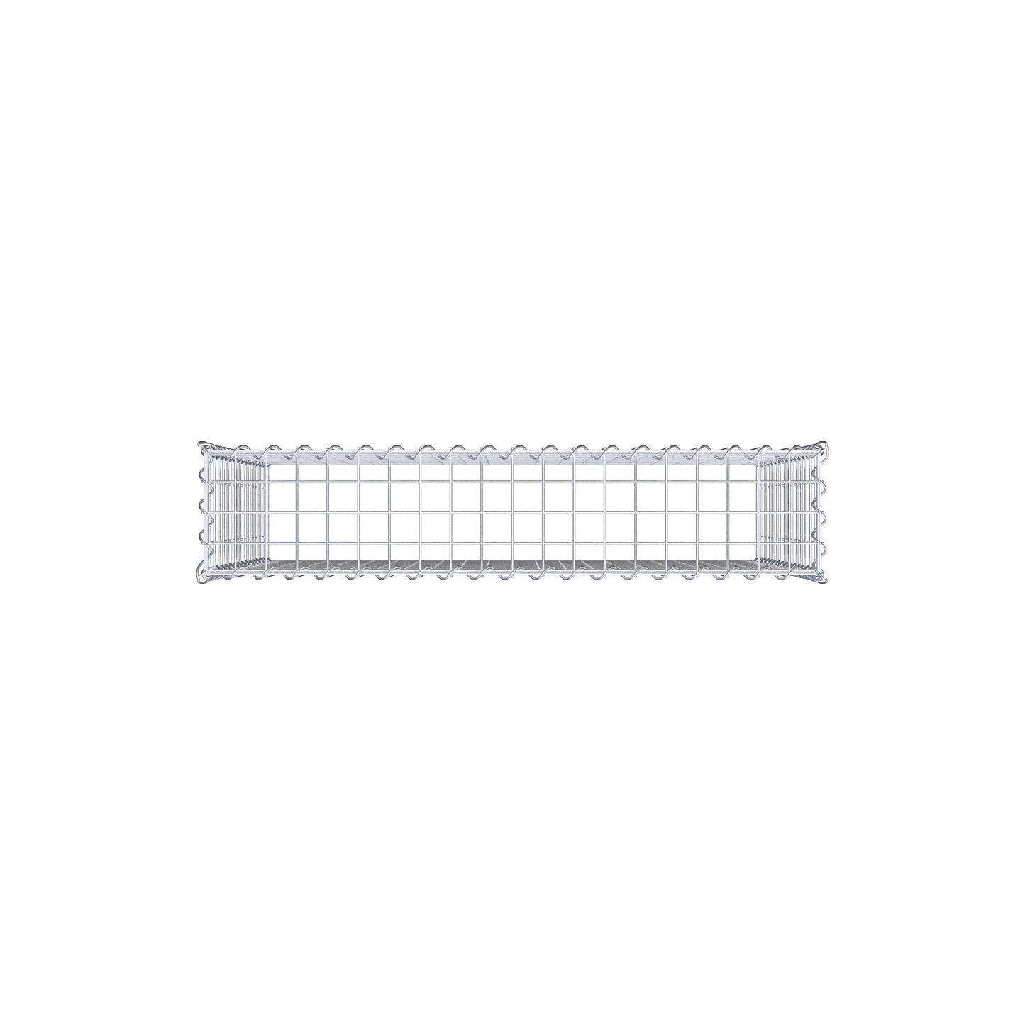 Gabião tipo 3 100 cm x 80 cm x 20 cm (C x A x P), malhagem 5 cm x 5 cm, espiral