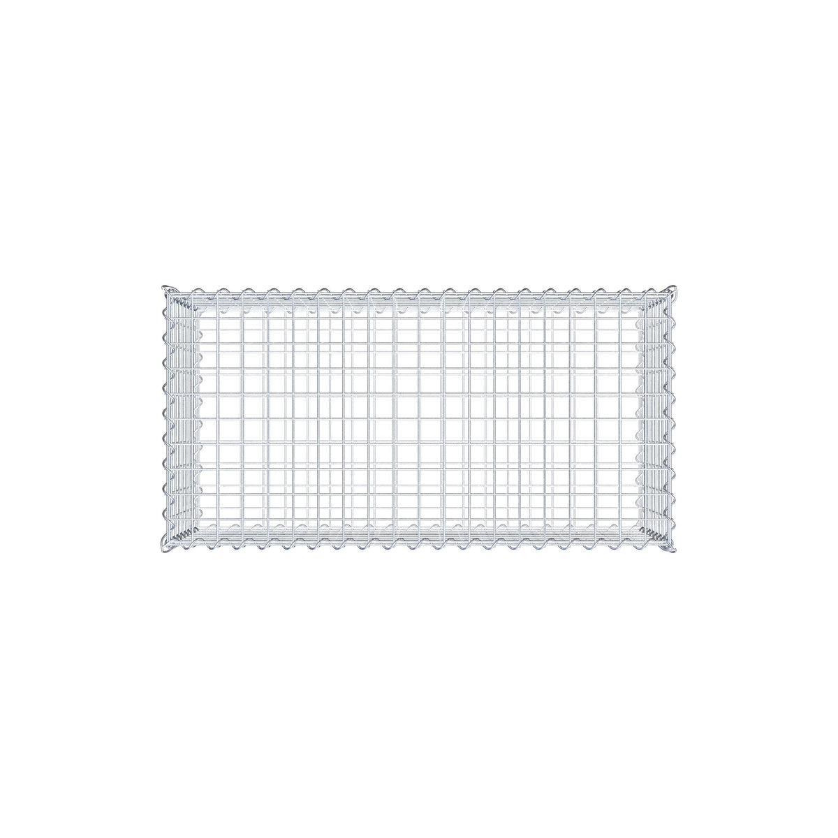 Gabion 100 cm x 40 cm x 50 cm (L x H x D), maskstorlek 5 cm x 5 cm, spiral
