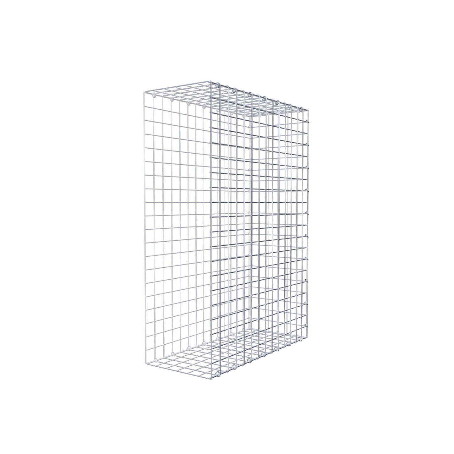 Monteret gabion type 2 100 cm x 70 cm x 30 cm (L x H x D), maskestørrelse 5 cm x 5 cm, C-ring