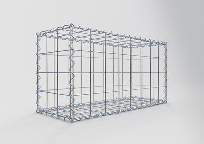 Gabion 80 cm x 40 cm x 30 cm (L x H x P), mailles 10 cm x 10 cm, spirale